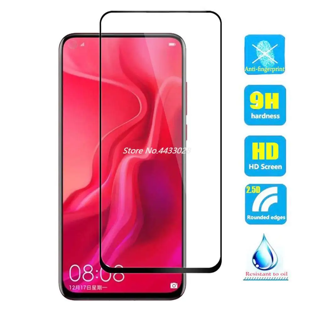 

5D полное клеевое покрытие черное закаленное стекло для Huawei P Smart Plus 2019 Защитная пленка для экрана для Huawei P Smart Z