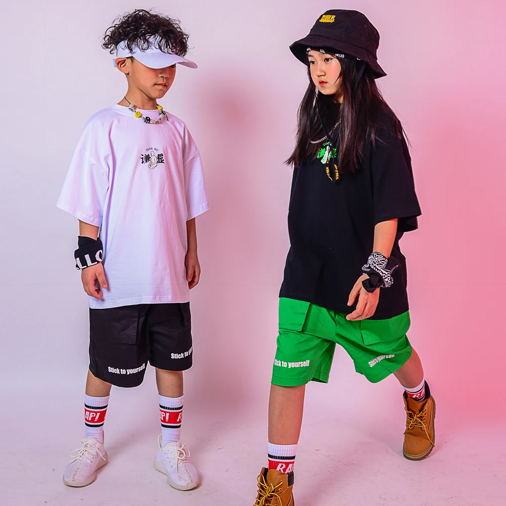 2020 танцевальные костюмы в стиле хип-хоп Детские сценические для выступления