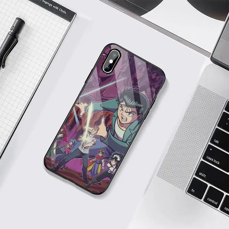 

Yu Yu Yuyu Hakusho anime Phone Cases Tempered glass For iphone 6 6S 7 8 plus X XS XR 11 12 mini PRO MAX