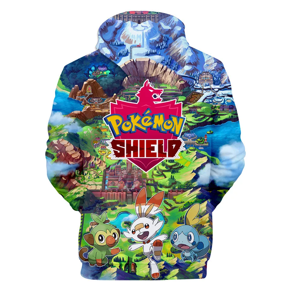 3-20 Years Hoodies Pokemon Umbreon Pikachu 3D Printed Hoodie Boys Girls Harajuku Sweatshirt Streetwear Jacket Coat Kids Clothes