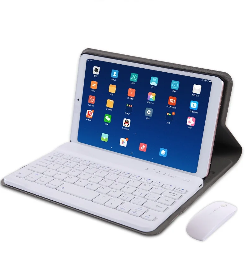 Беспроводная Bluetooth клавиатура чехол для Xiaomi Mi Pad 4 8," Чехол Съемный смарт-кожаный чехол для Xiaomi Pad 4 8,0" Чехол