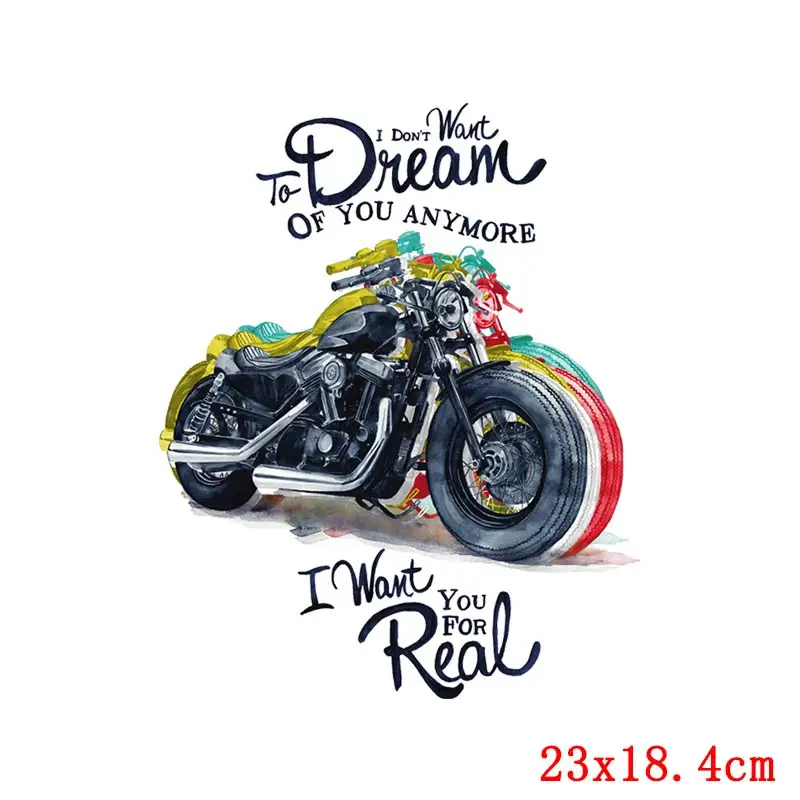 Термонаклейки для мотоцикла в стиле панк термоклейкие наклейки одежды | Дом и сад