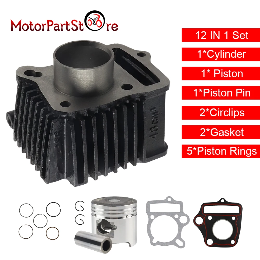 

Cylinder & Piston Kit Ring Gasket Assembly For Honda Z50 Z50R XR50 CRF50 50CC Dirt Pit Bike