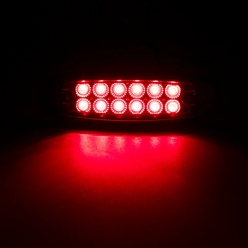 

10PCS 12 LED Car Trucks LED Side Marker Lights Chrome Automobiles Truck Trailer Lorry Caravan Bus Van Boat 12V 24V Waterproof