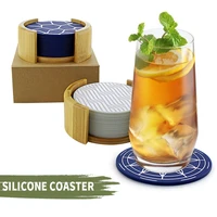 non slip silicone drinking coaster holder cup mat heat insulation table mat placemats coffeee cup mat drinks coasters