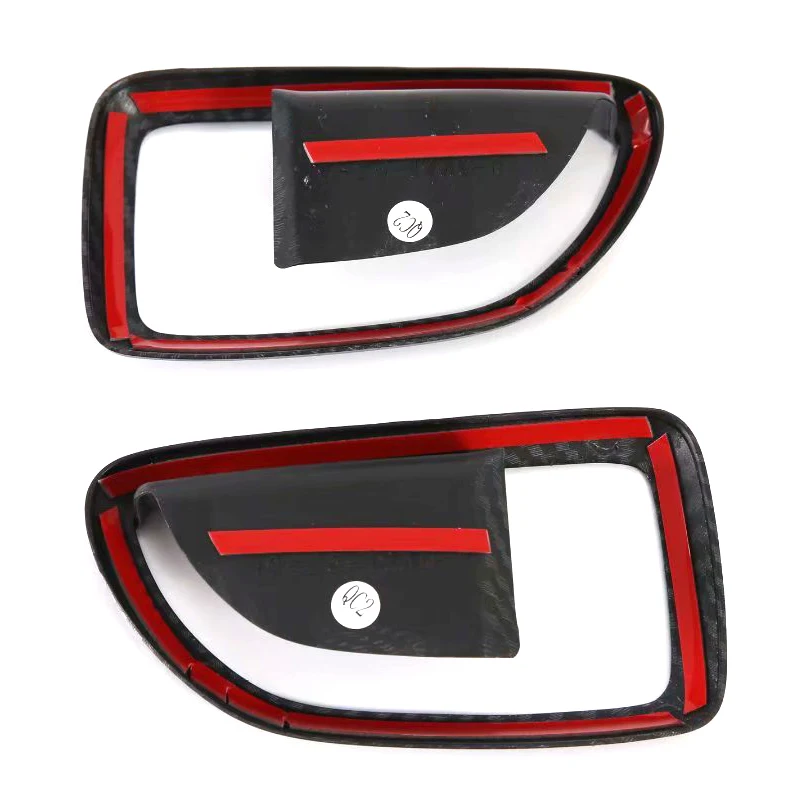 

Car Styling 2PCS ABS Carbon Fiber Inner Front Door Handle Bowls Cover Trim for Hyundai H-1 Grand Starex i800 2008-2020