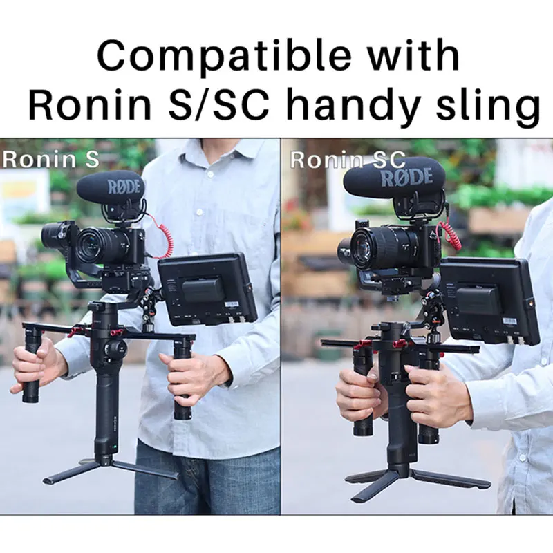 Стабилизатор UURig DJI RONIN SC/S двойной Ручной камеры раздвижная ручка рукоятка для