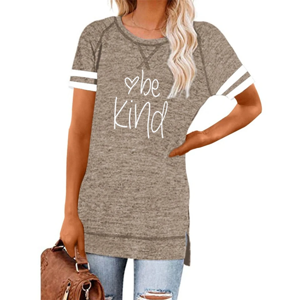 

2021 New Women T-Shirts Letter Print Tshirt Harajuku Vintage Shirt Summer Woman Vogue Tops Female T-shirt Fashion Clothes