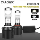 Светодиодные лампы для передних фар H7, универсальные лампы для головных фонарей H4, HB4, HB3, H8, H9, H11, 9005, 9006 лм