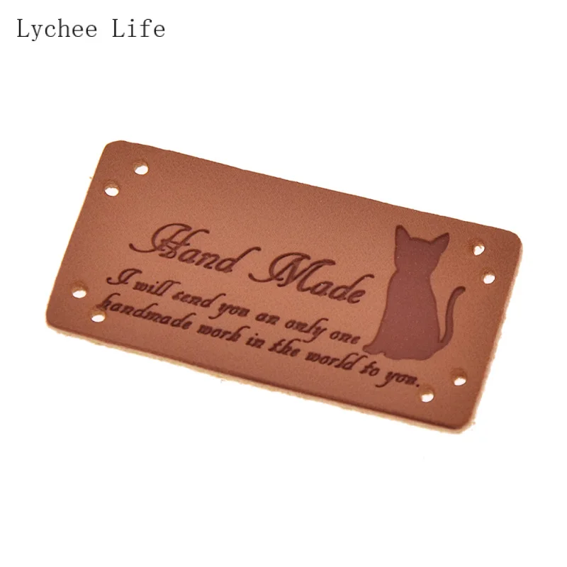 Lychee Life 10 шт. этикетки ручной работы с буквенным принтом бирки для