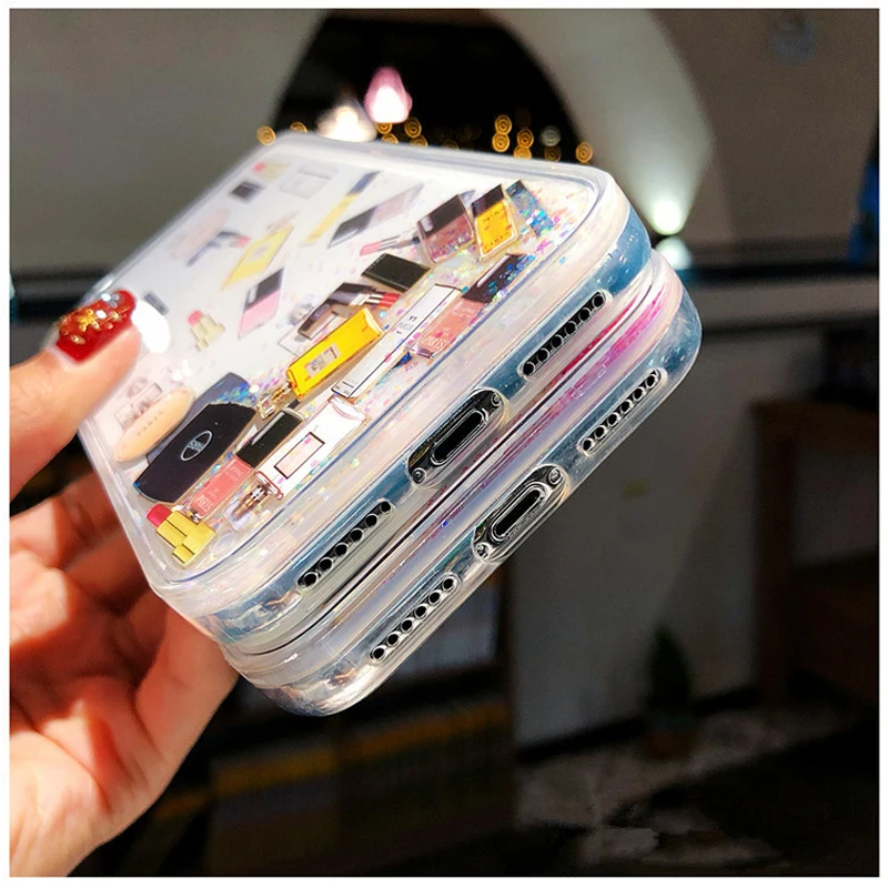 Heyytle чехол сверкающий с блестками для 7 Plus 8 6 6s динамичный жидкий песок Чехлы iPhone X