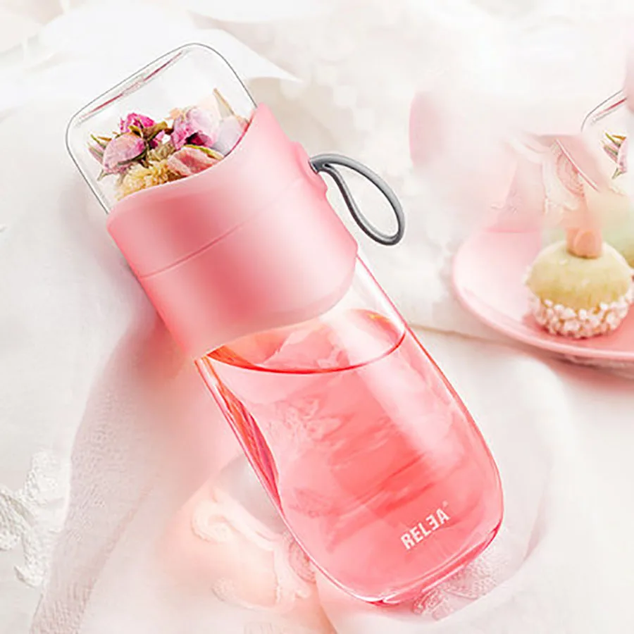 Креативная Спортивная бутылка для воды спортзала детская питья Вакуумная чашка