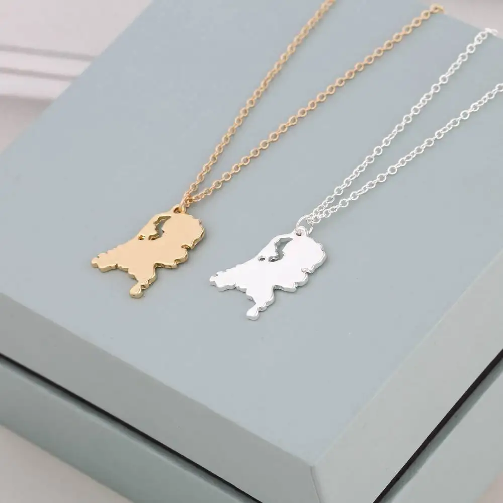 Новое популярное ювелирное изделие подарочное ожерелье из Голландии с картой