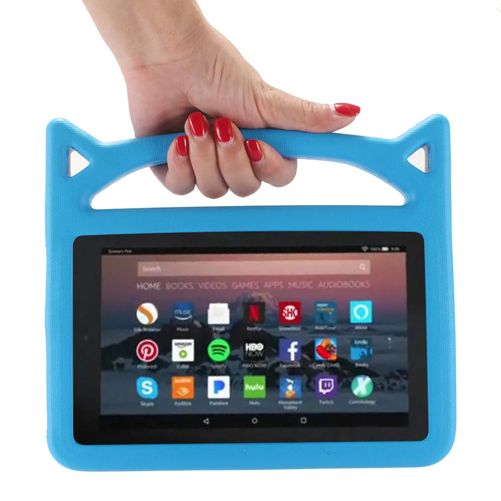 Планшетный корпус EVA для Amazon Kindle Fire 7 2015 2017 дюймов Защитный Чехол ручка прочная