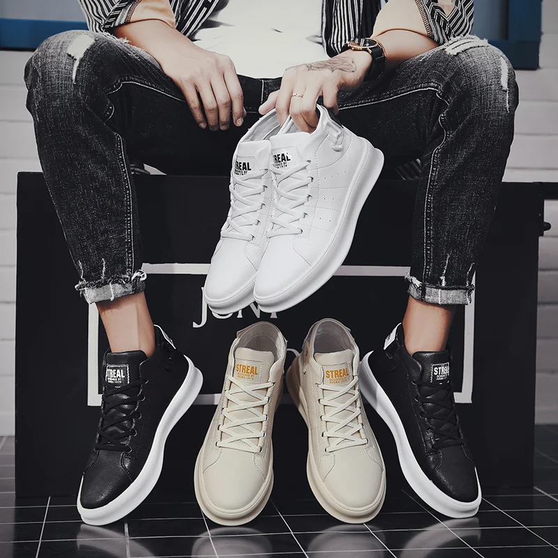 

Повседневная модная обувь Zapatillas, мужская кожаная обувь, мужская белая спортивная обувь для мужчин, мужские кроссовки, Лидер продаж 2020