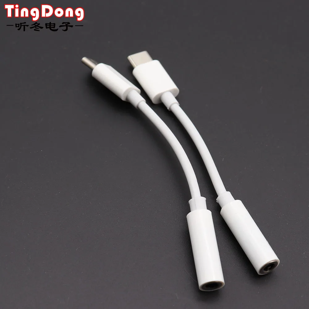 Переходник с USB Type C на 3 5 мм для наушников AUX аудиокабель адаптер Samsung Xiaomi Huawei