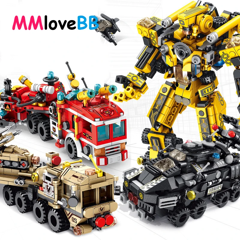 MMloveBB робот модель совместима Legoing строительные блоки для мальчиков и девочек
