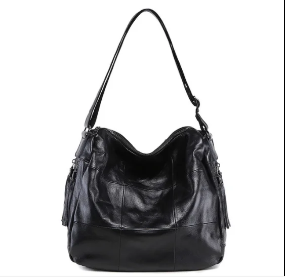 Женская сумка из натуральной кожи Новая модная женская через плечо большая