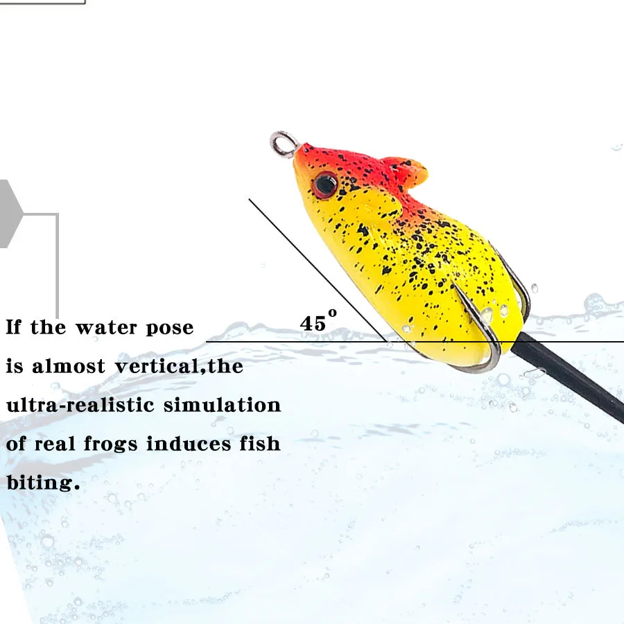 BODECIN Мышь Приманка трубка мягкий пластик Ray Frog искусственные наживки для рыбалки