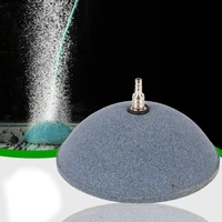 10cm semicircle functional air bubble stone for aquarium fish tank dark gray mineral bubbles oxygen accessories