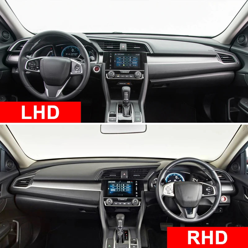 Для Honda Civic X 10th 2016 2018 2019 2020 приборной панели автомобиля крышка коврики Избегайте