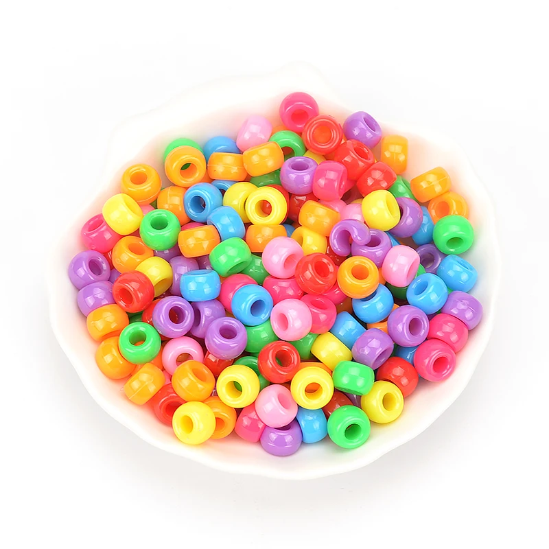 Бусины пластиковые карамельных цветов для изготовления ювелирных изделий