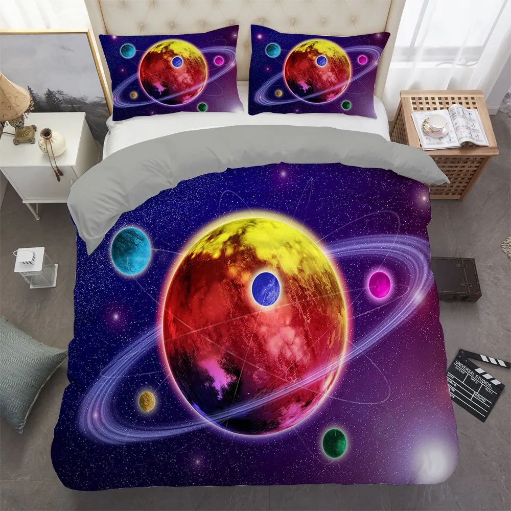 

Sky Pattern Bedding Set Series Space Duvet Cover Twin/King/Queen Size Comforter Cover For Kids Home Textile