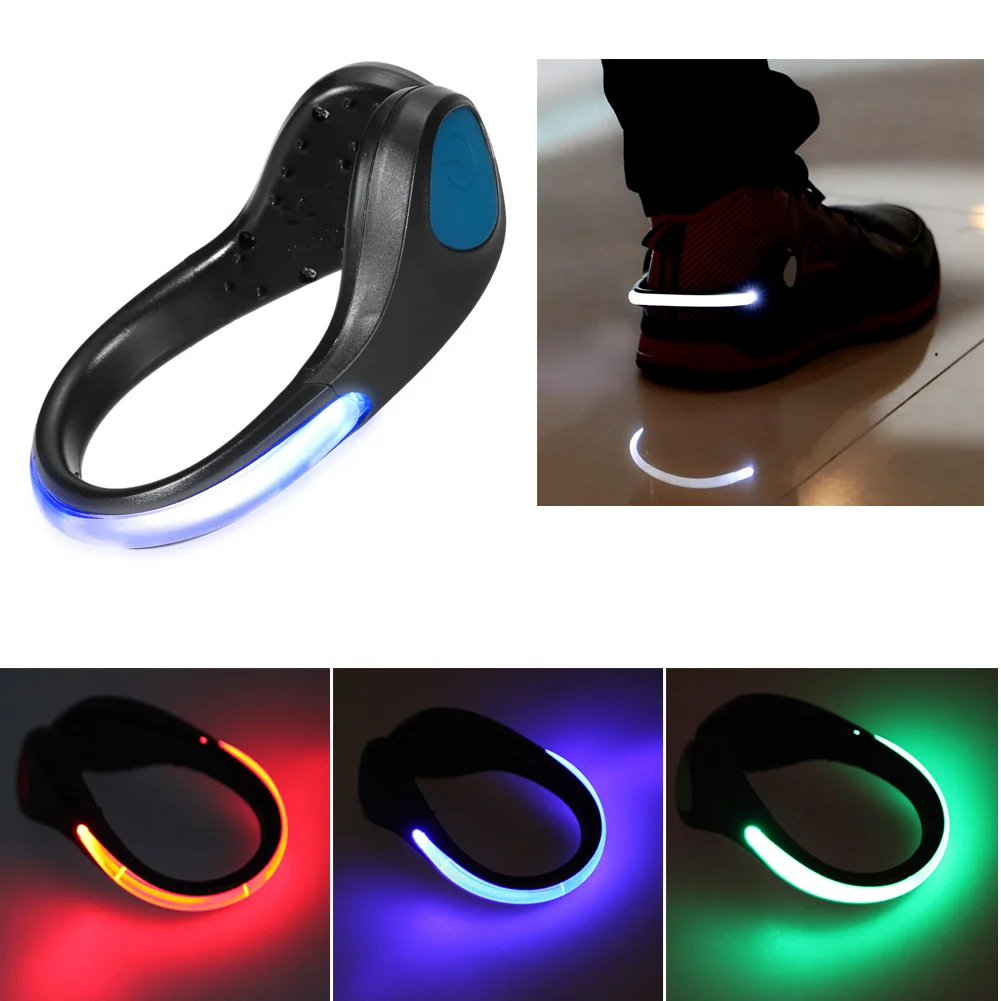

Night Outdoor Warning Tool Useful Running Sports Safety LED Luminous Cycling Shoe Clip Light