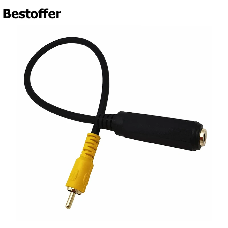 30 см позолоченный DC 6 35 мм Женский к RCA мужской аудио кабель удлинитель