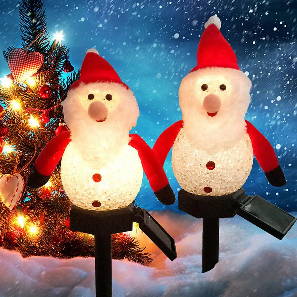

Solar Snowman Light Outdoor Christmas LED Solar Powered Light Garden Lawn Path Lamp Christmas Decorations For Home