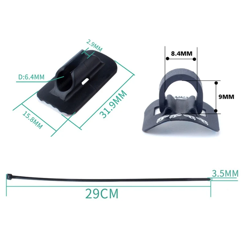 Велосипед переключения тормоза фиксированный кабель зажим место для