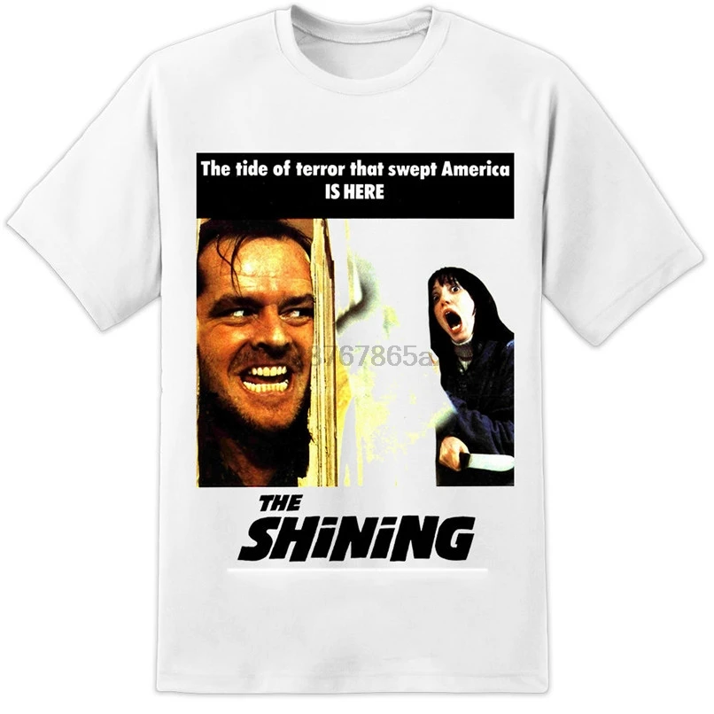 The Shining Movie Poster Стэнли Кубрик Джек Николсон Футболка (S 3XL) Подарочная футболка на