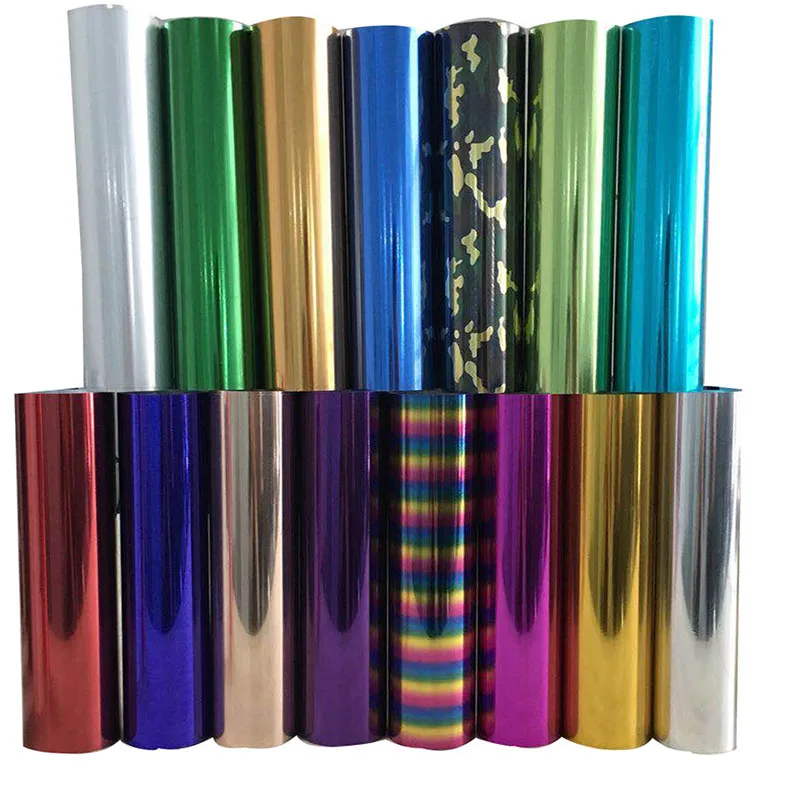 Free shipping 25cmx100cm Metallic Heat Transfer Vinyl press machine Iron on Film HTV T-shirtFilm | Дом и сад