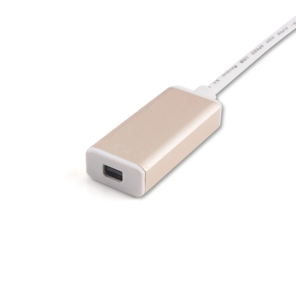USB Type C к Mini DisplayPort кабель адаптера DP поддержка разрешения 4K для нового Macbook ChromeBook
