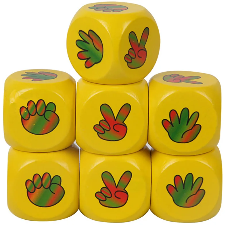 

5 PCS/SET Dice Set 2-3cm Drinking Dice High Quality Wooden 6 Sided No Digital Dice For Club/Party/Family DIY Games