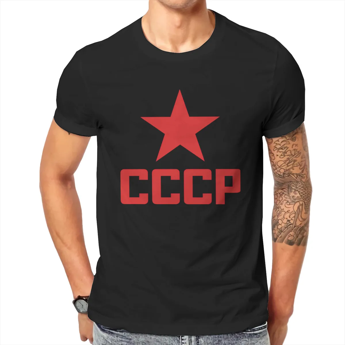 

Русская футболка CCCP, Мужская футболка, летняя футболка