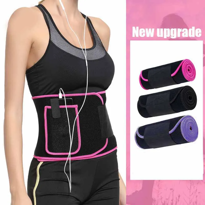 Новый пояс для талии регулируемый похудения упражнений от пота поясничный