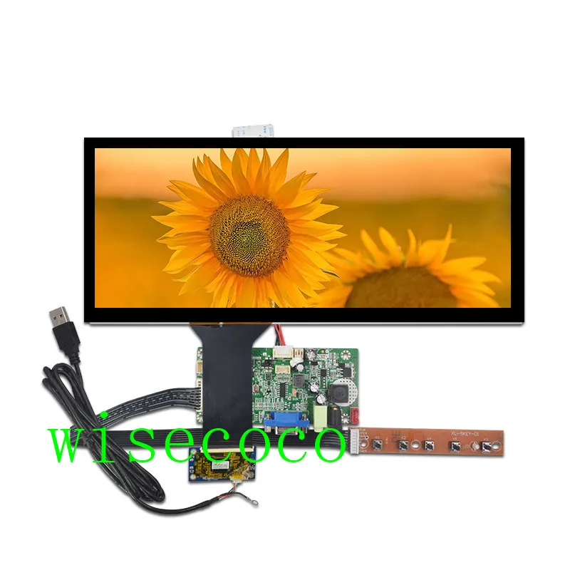 12," дюймовый 1920*720 ips ЖК-HSD123KPW1-A30 емкостная сенсорная панель HDMI VGA плата контроллера высокая яркость 850 - Цвет: full set
