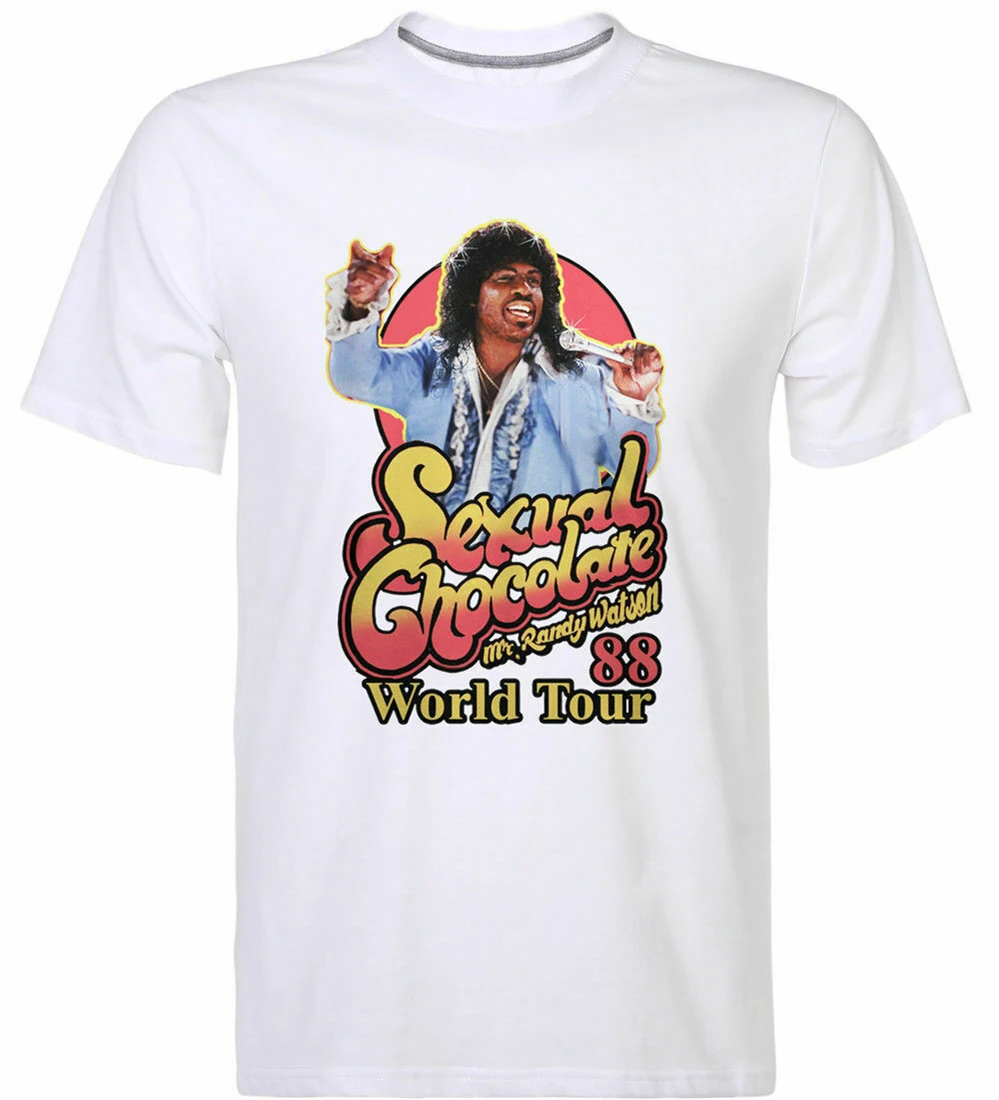 Сексуальная шоколадная футболка 88 &quotWorld Tour Mr Randy Watson Eddie Murphy Movie