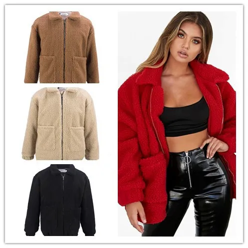 Новинка 2019 флисовая куртка из искусственного меха Женская осенне зимняя