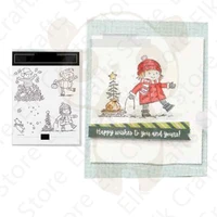 christmas kids metal cutting dies and stamps for diy scrapbooking paper marking crafts template handmade decoration new arrived
