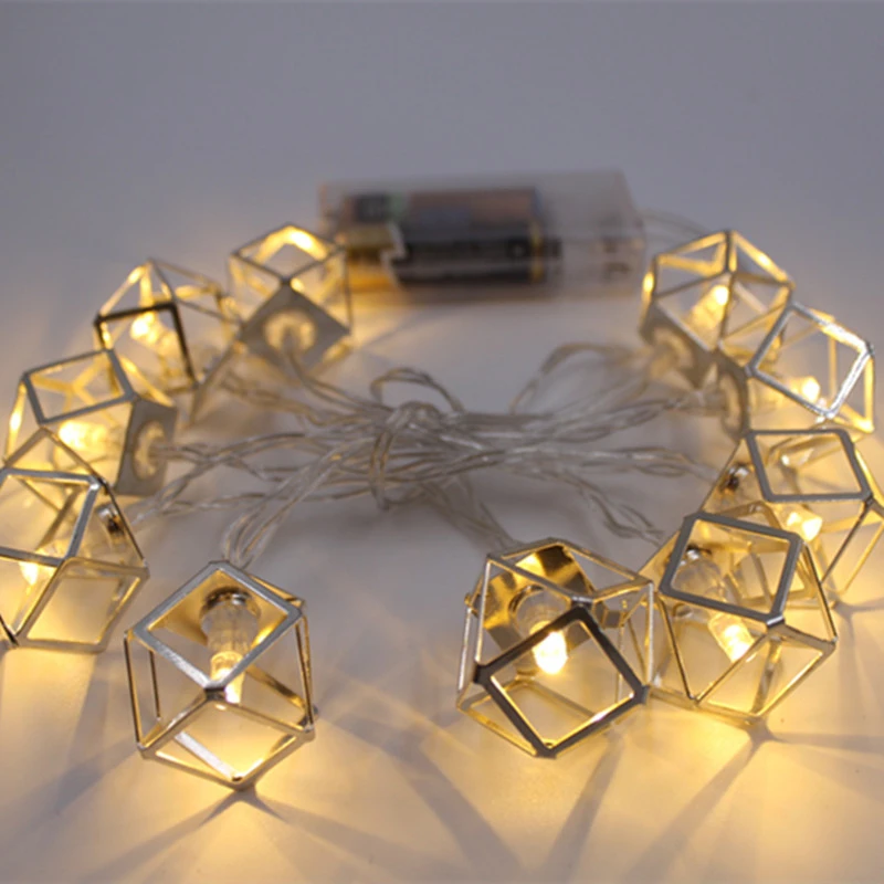 Металлическая сказочная гирлянда zz81 в стиле ретро с 10/20 светодиодами и