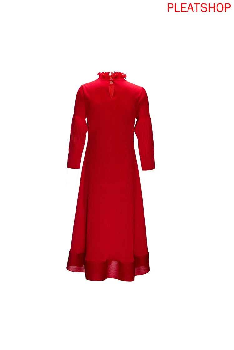 Женское облегающее платье MIYAKE летнее в европейском и американском стиле с