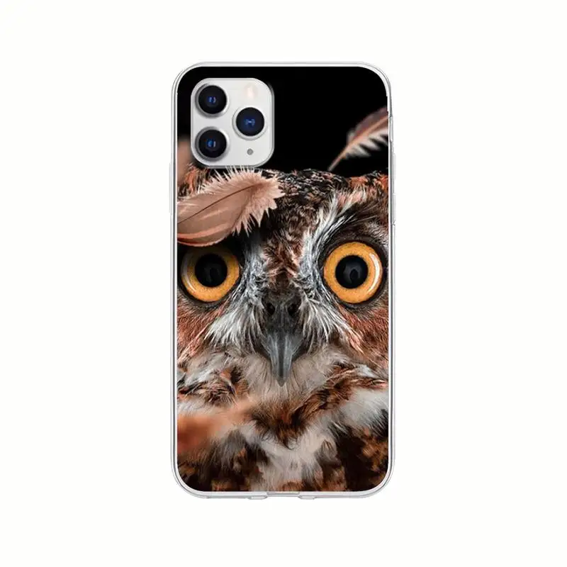 

Trendy Animal Owl Transparent Cell Phone Case Clear Cover For Xiaomi Redmi K30s Ultra Note 8 9 Pro Max 9s 10T Pro 11 10 Lite
