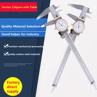 0 150mm200mm caliper with watch carbon steel vernier caliper one way shockproof dial calipers measuring tool