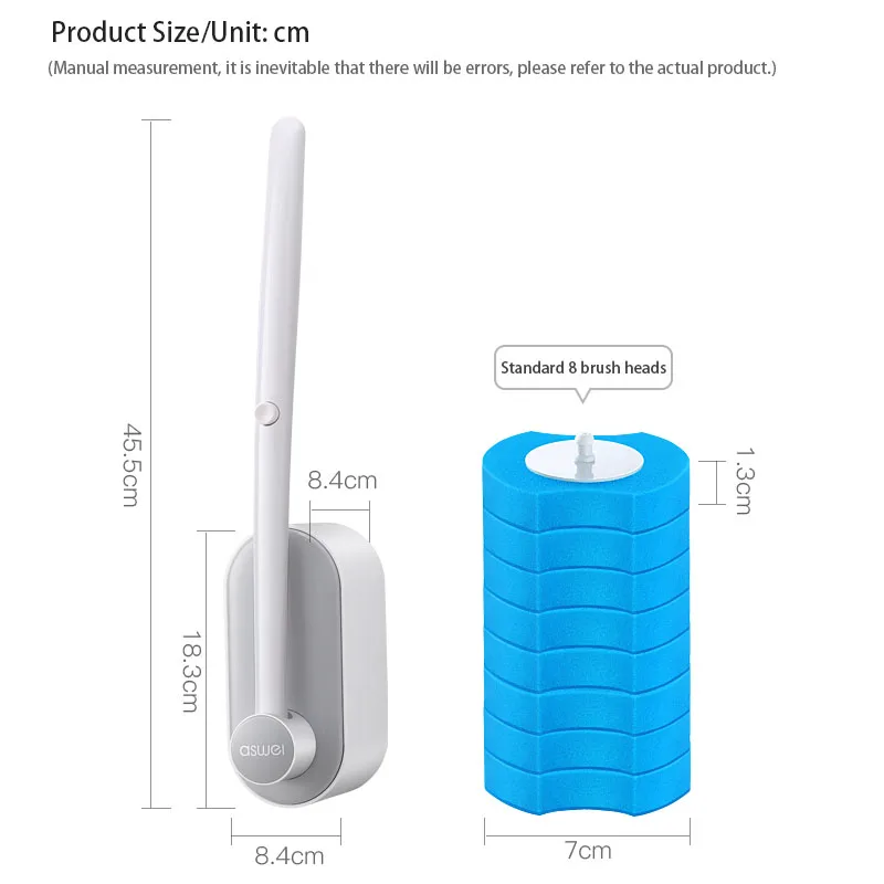 

Disposable Bathroom Toilet Brush Set Holder Household Toilet Brush Cleaning Without Dead Angle Cleaner Tool Bathroom Accessories