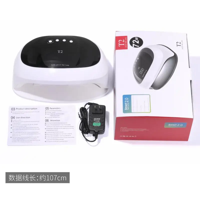 

72W Phototherapy Lamp Quick-drying Nail Dryer Nail Lamp UV LED Lamp For Nails Dryer Manicure Nail Art Tools
