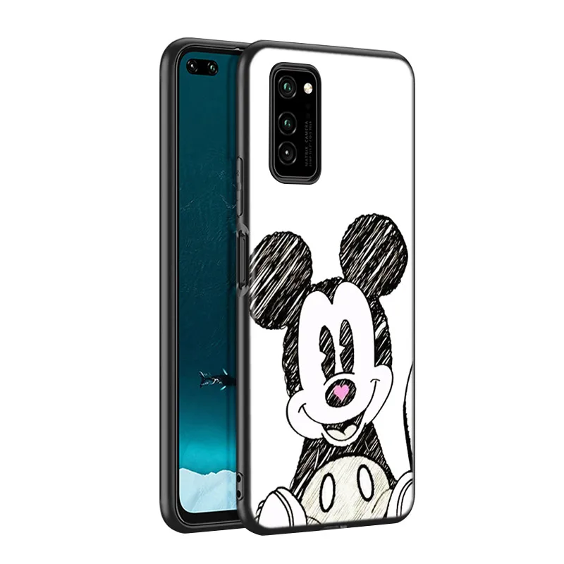 Mickey Mouse For Huawei P50 P40 P30 P20 P10 Pro Lite P Smart Z 2021 2019 4G 5G Silicone Soft Black Phone Case