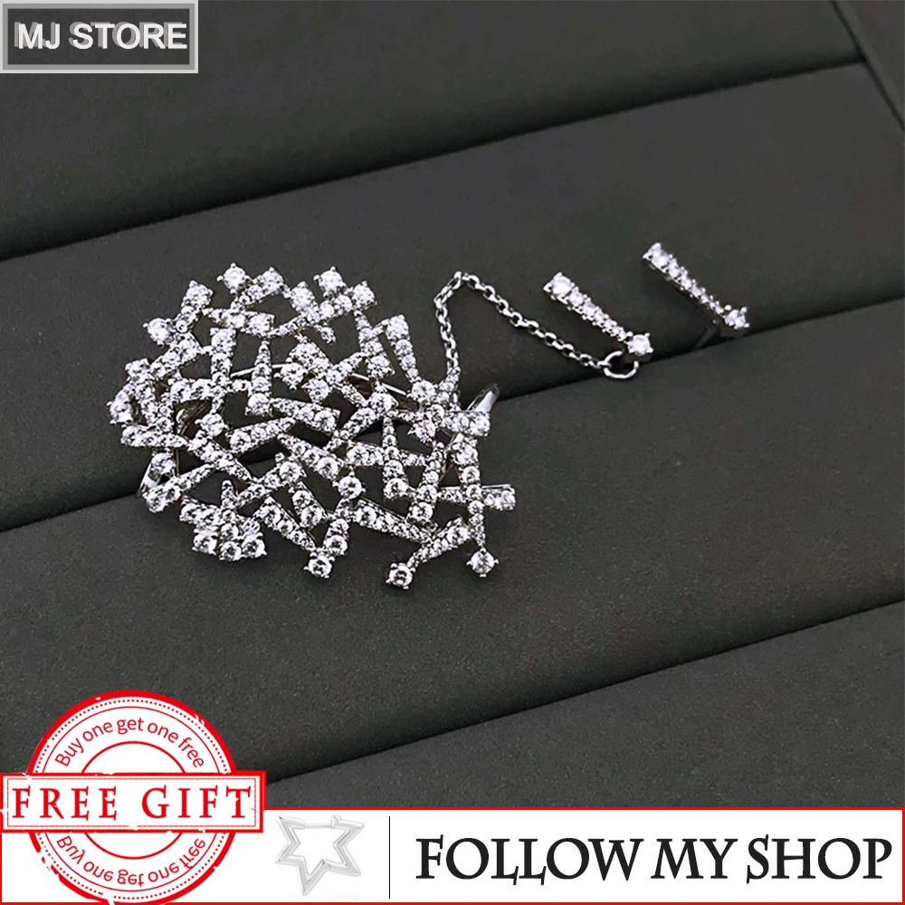 

The New S925 Sterling Silver Earrings Mesh Ear Studs Spark Festival Fashion Luxury Brand Monaco Jewelry Earrings For Women Gifts