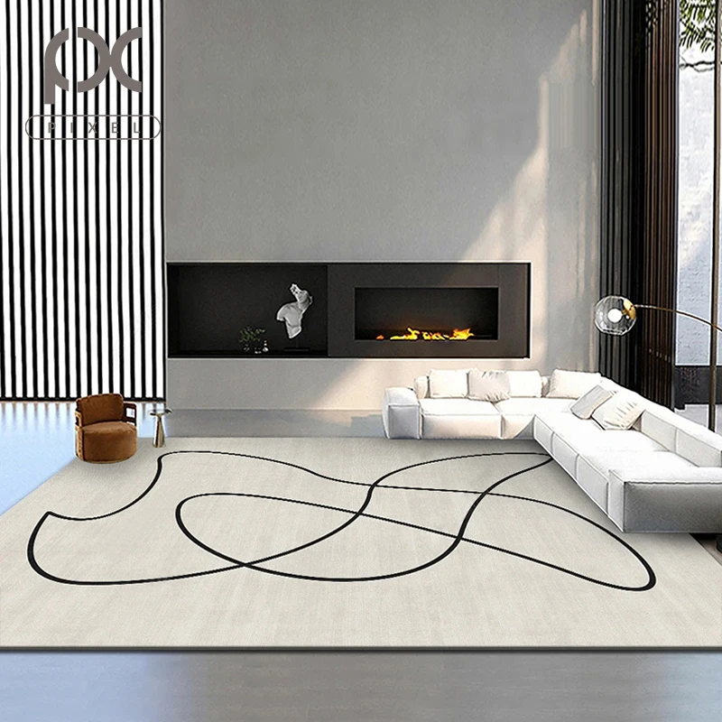 

Non Slip Simple Bedside Blanket Cushion Vogue Floor Carpets Kilim Sofa Room Rug Carpet for Living Room Creative Coffee Table Mat